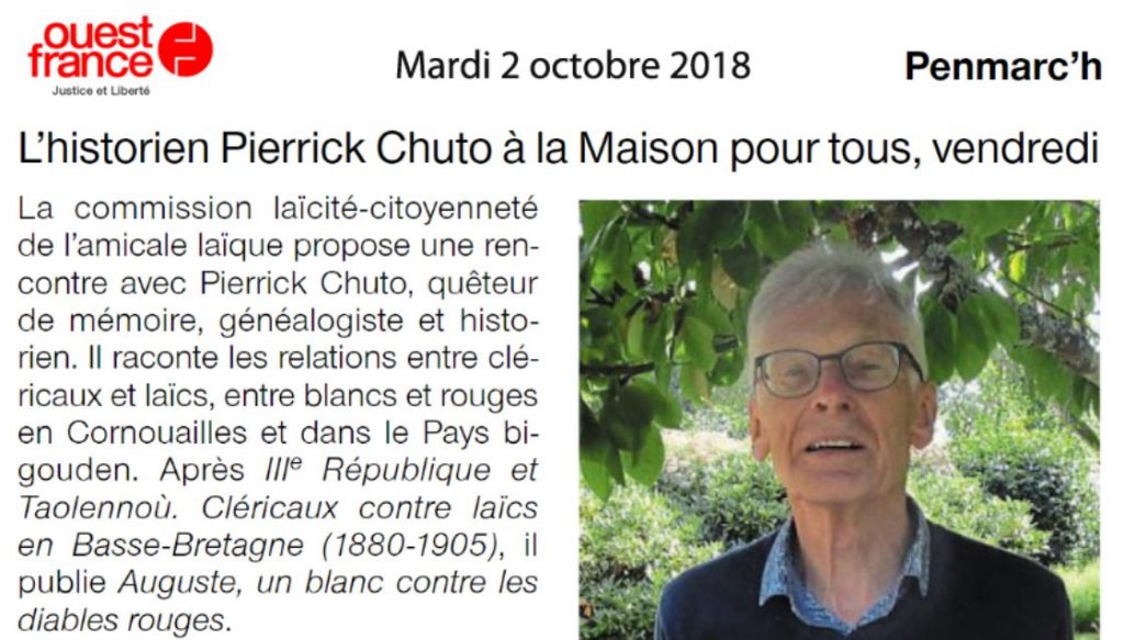 Ouest-France du 2 octobre 2018