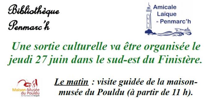 Nouvelle sortie culturelle le jeudi 27 juin 2019