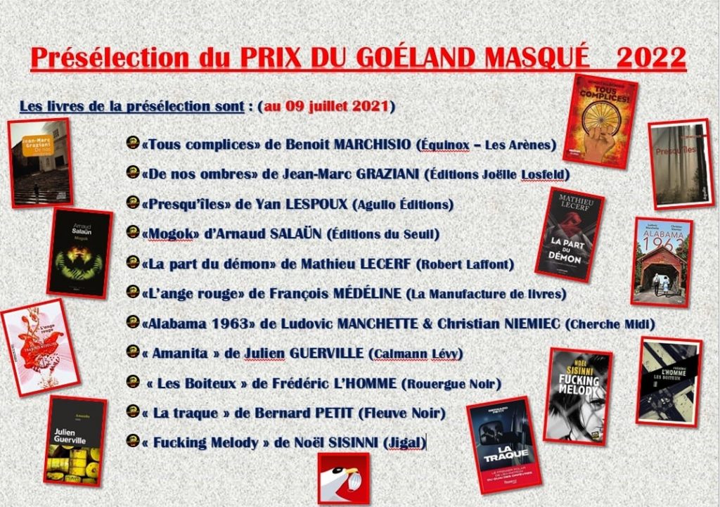 2 mois pour participer à la présélection du prix du Goéland Masqué